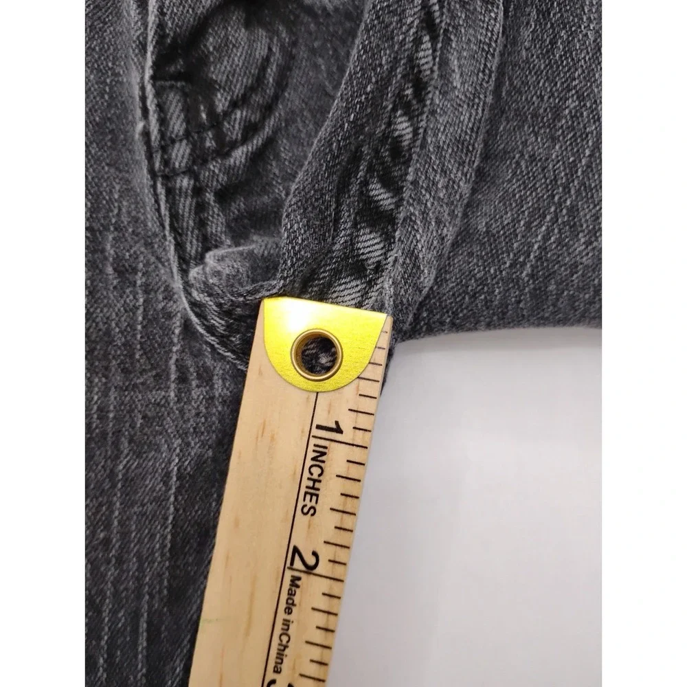 Levi's 514 Straight Fit Jeans Mens 34x34 Cotton Black Solid ( Measures 32x32)